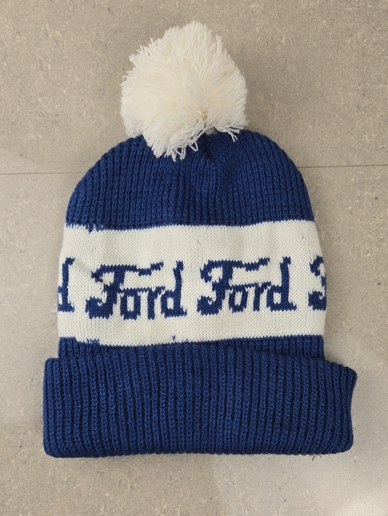 Ford Other - Vintage Ford Promotional Pom Pom Toque / Knit Beanie Winter Hat, One Size